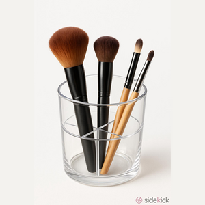 London Soho New York clear acrylic makeup brush holder